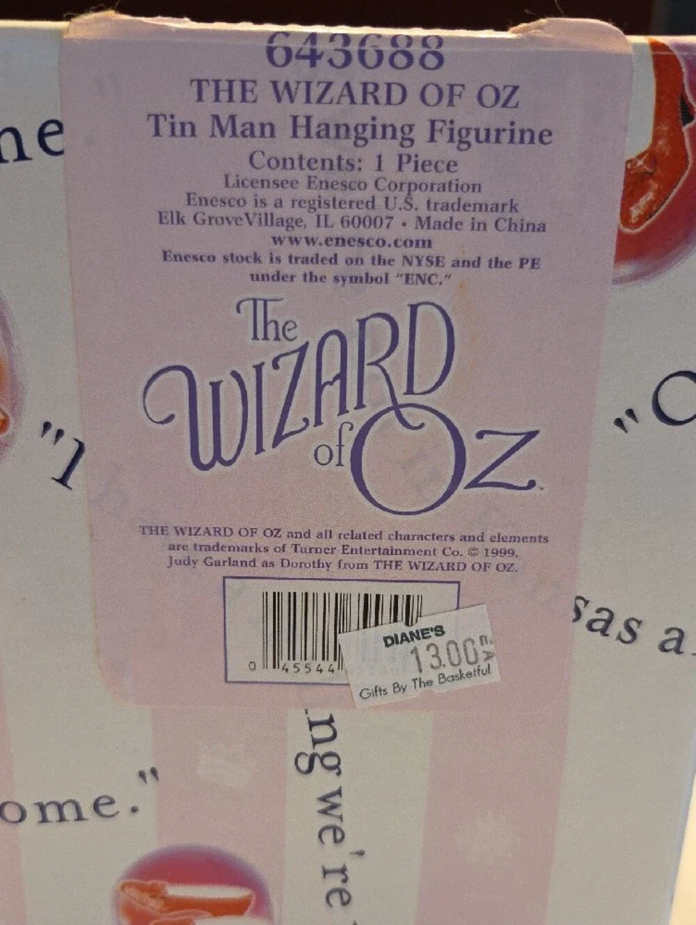 Wizard of Oz Tin Man Figurine-Ornament EUC